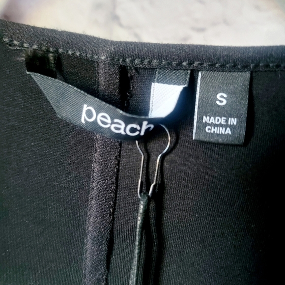 NWT Peach Dismount Jacket Small black Faux Leather - Picture 5 of 14